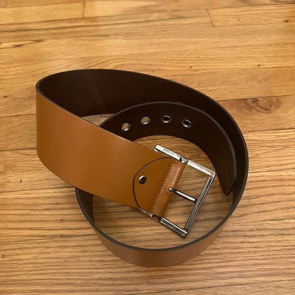Vera Pelle Women’s Tan Leather Belt - Picture 1 of 7